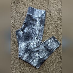 zyia Gray Tie-Dye Leggings Women Size 20